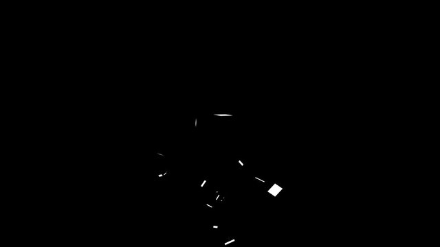 4k Computer generated,3G symbol technology animation.
