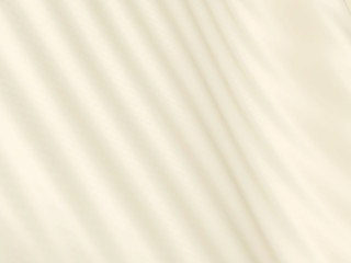 Beautiful White Satin Fabric for Drapery Abstract Background. Silk Fabric.