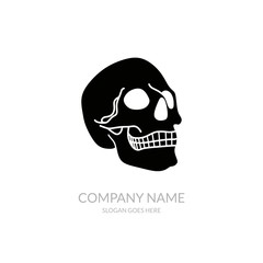 Skull Vector Icon Outline Community Business Company Stock Logo Design Template
