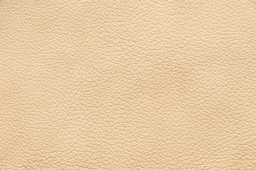 The texture of genuine leather beige colour. Material of animal origin. Close-up.