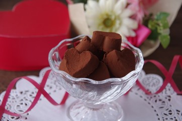 バレンタインデー　チョコレート　生チョコレート　バレンタインのチョコレート
Valentine's day chocolate