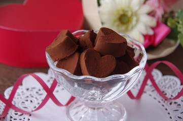 バレンタインデー　チョコレート　生チョコレート　バレンタインのチョコレート
Valentine's day chocolate