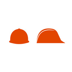 Construction Helmet Icon. Hard Hat Icon. Helmet Builder Icon. Construction. Vector illustration isolated on white background.