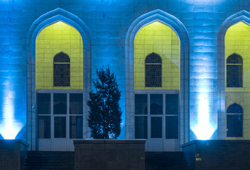 mosque at night, Ramadan Kareem background