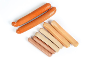 Sausage bangers hotdog chicken beef lamb verity mix