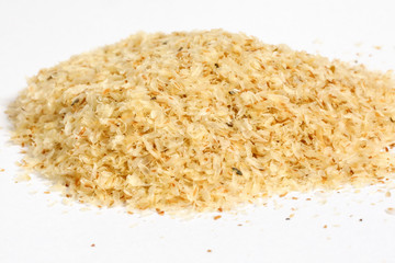 Psyllium Husk Isobgol on white background