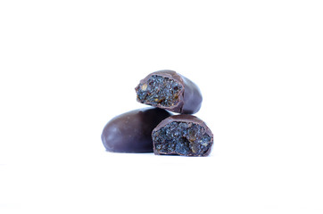 isolated dried fruits 