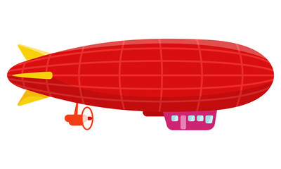 Vintage zeppelin isolated on white background © sisti