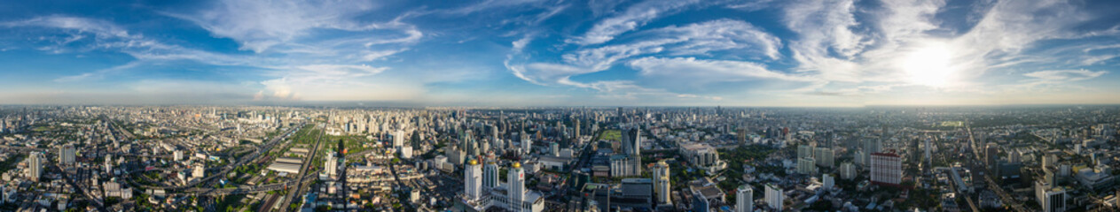 Naklejka na ściany i meble Bangkok City Panorama