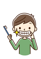 きれいな歯　男の子