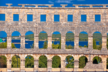 Fototapeta premium Walls and arches of Arena Pula