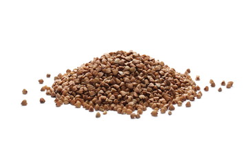 Buckwheat isolated on white background