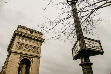 Arc de Triomphe, Photo image a Beautiful panoramic view of Paris Metropolitan City