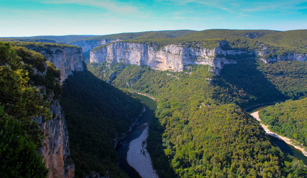 Die Gorges De L'Ardeche In Frankreich