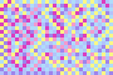 Fototapeta premium Flat geometric vector pattern texture. Multicolor abstract background for print and textile