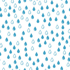 Rain water Drops Seamless vector EPS 10 pattern  Abstract geometric  Multicolor Figures. 