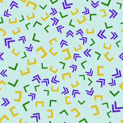 Seamless vector EPS 10 Abstract geometric pattern. Multicolor Figures. Texture for print and Banner. Flat style