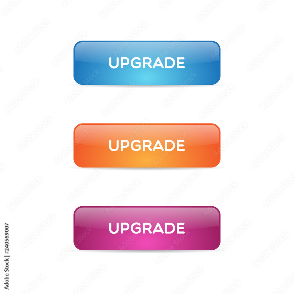 Poster glossy upgrade buttons
