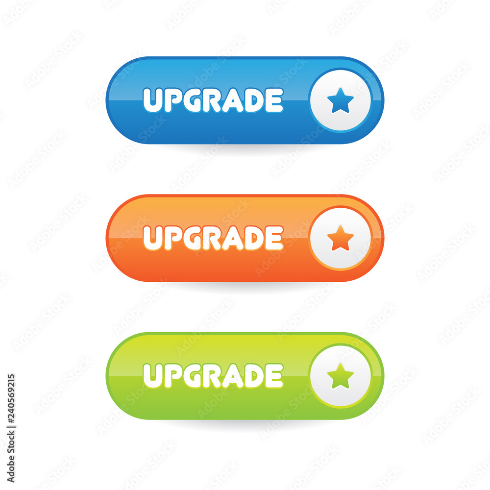 Poster vector upgrade buttons