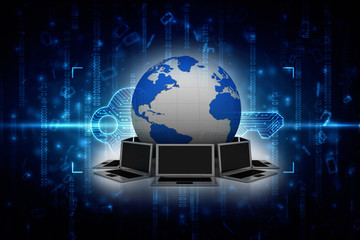 3d rendering Computer network