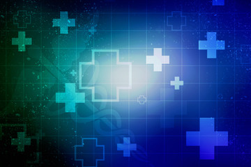 2D illustration medical structure background