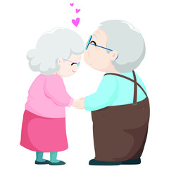 couple,love,vector,illustration,elderly, cartoon,happy,man,old,together,kiss, people,woman,senior,heart,valentine, romantic,cute,character,female,grandmother, romance,grandfather,celebration,person,ha