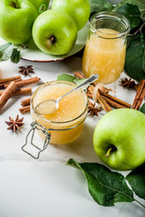 Homemade apple jam or sauce