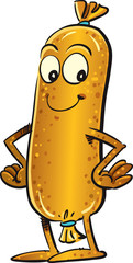 Sausage Cartoon Character ,mascot