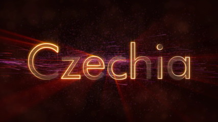 Czechia - Shiny country name text