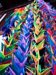 Mille grues en papier origami