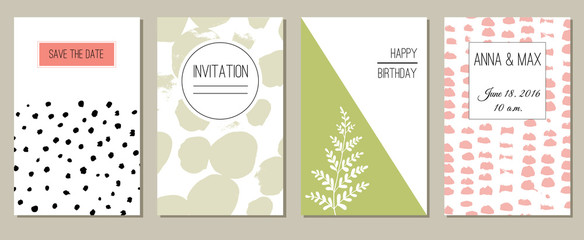 Abstract greeting cards