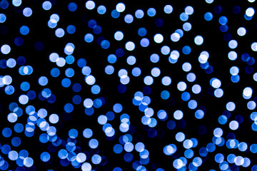 circles from christmas lights as background