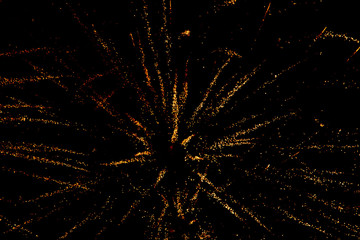 firework lights on black background