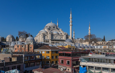 Fototapeta na wymiar Istanbul, Turkey - imperial capital of the Byzantine and Ottoman empires, and a Unesco World Heritage site due to the amount of its historical landmarks, Istanbul displays a magnificent Old Town 