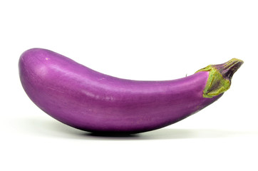 Eggplant or aubergine isolated