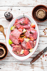Fresh raw meat