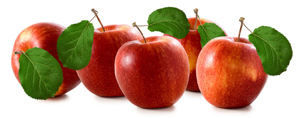 isolated image of apples closeup