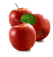 isolated image of apples closeup