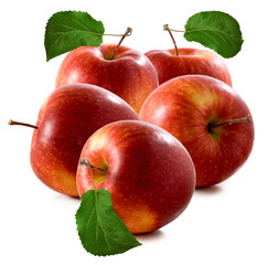 isolated image of apples closeup