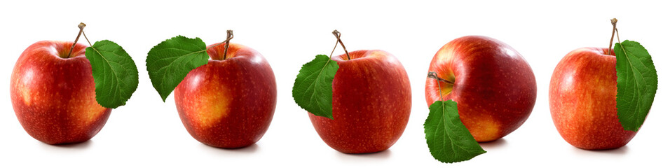 isolated image of apples closeup