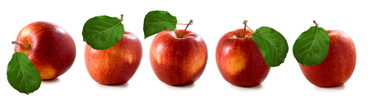isolated image of apples closeup