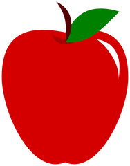 Apple icon on white background. Vector illustration.