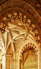 Detalhe do claustro do Mosteiro dos Jerónimos