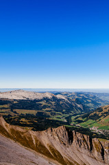 Schrattenfluh peak view from Brienzer Rothorn, Entlebuch, Switzerland