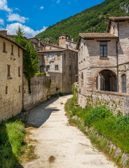 Fototapeta na wymiar Scenic sight in Gubbio, medieval town in the Province of Perugia, Umbria, central Italy.