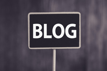 Blog Word Letters Sign