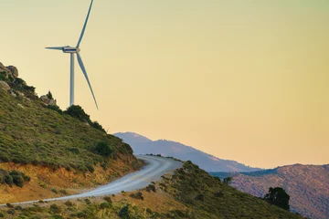  Windmill on Greek hills © anetlanda