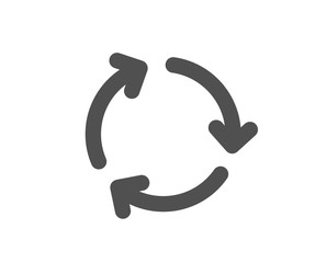 Recycle arrow icon. Recycling waste symbol. Reduce and Reuse sign. Quality design element. Classic style icon. Vector