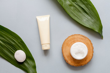 Skin care concept: organic ingredients.