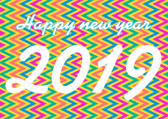 Welcome 2019 illustration vector